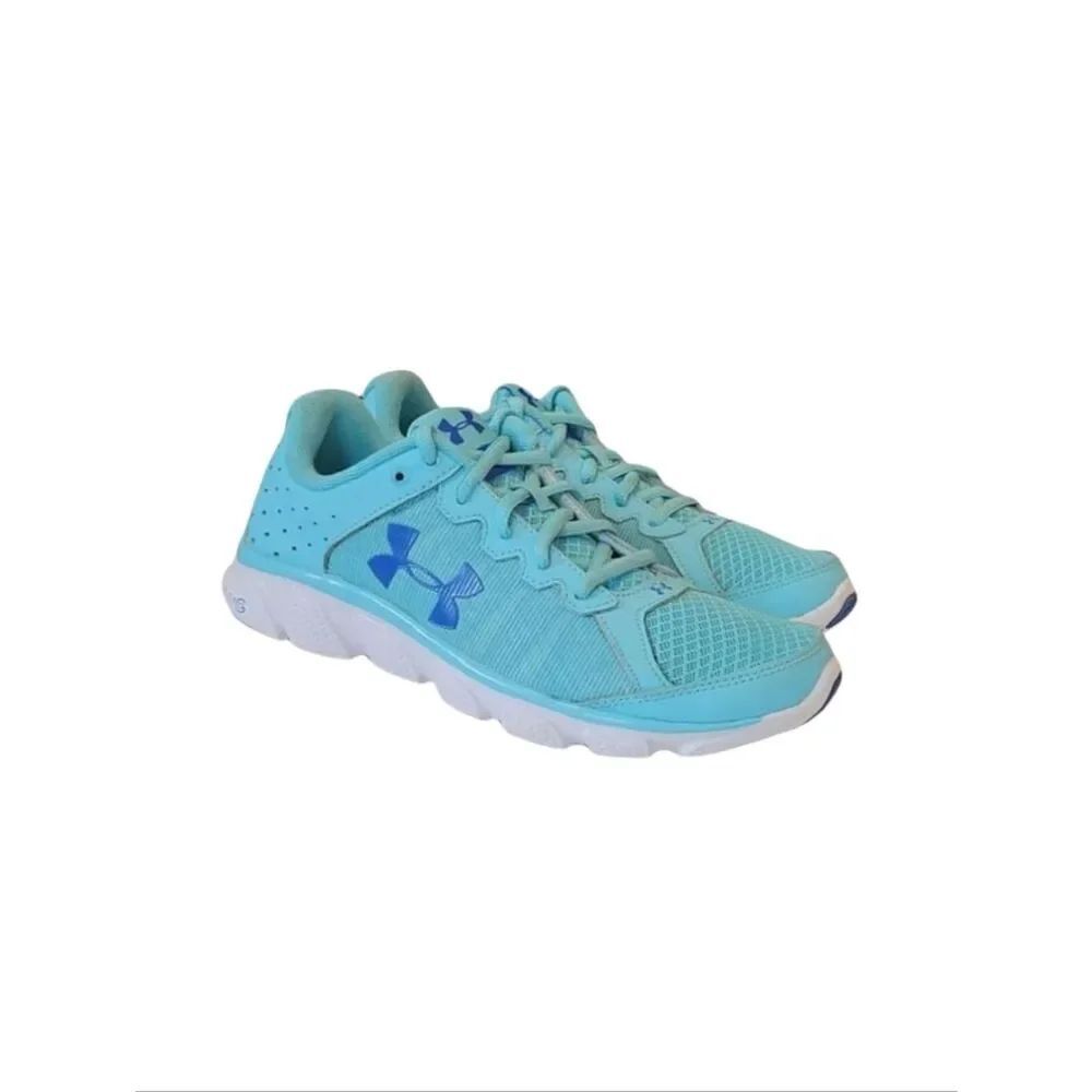 Under Armour Micro G Assert 6 Turquoise Mesh Running Athletic Sneakers